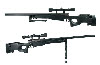 WELL Warrior L96 Bolt Action Spring Rifle w/ Bipod & Scope (Black) (WELL-RF-MB01-BK)